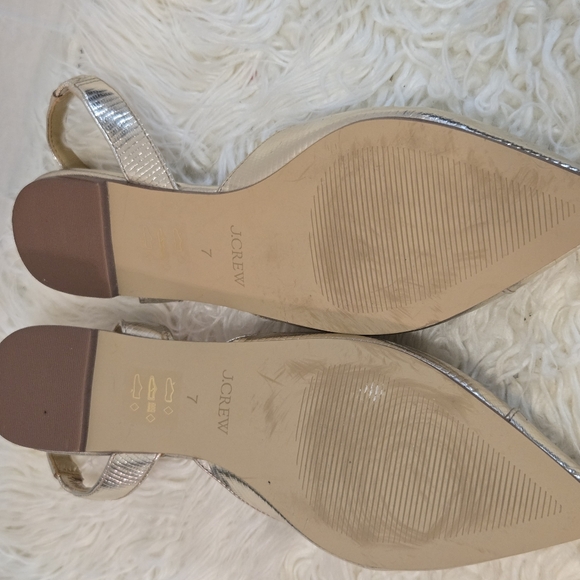 J. Crew Silver and Gold Slingback Flats - Picture 9 of 9
